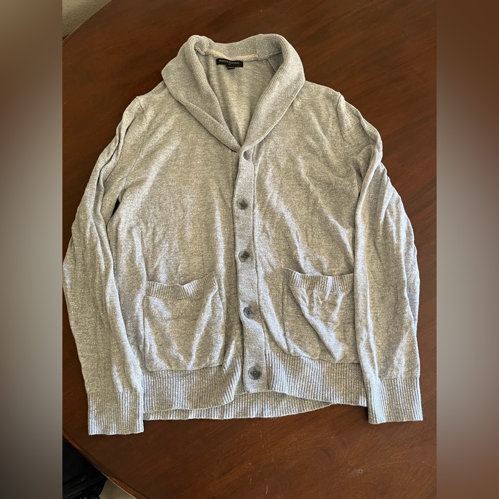Banana Republic Light Gray Knit Sweater